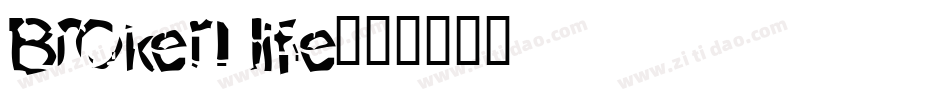 Broken life字体转换